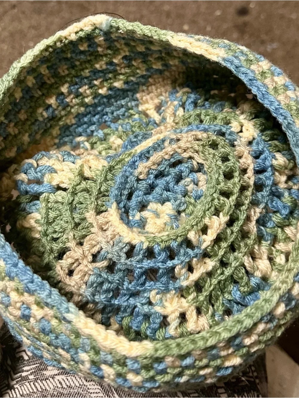 One-of-a-Kind Handcrafted Hippie Crochet Pom-Pom Hat Boho Beanie Wood Beads